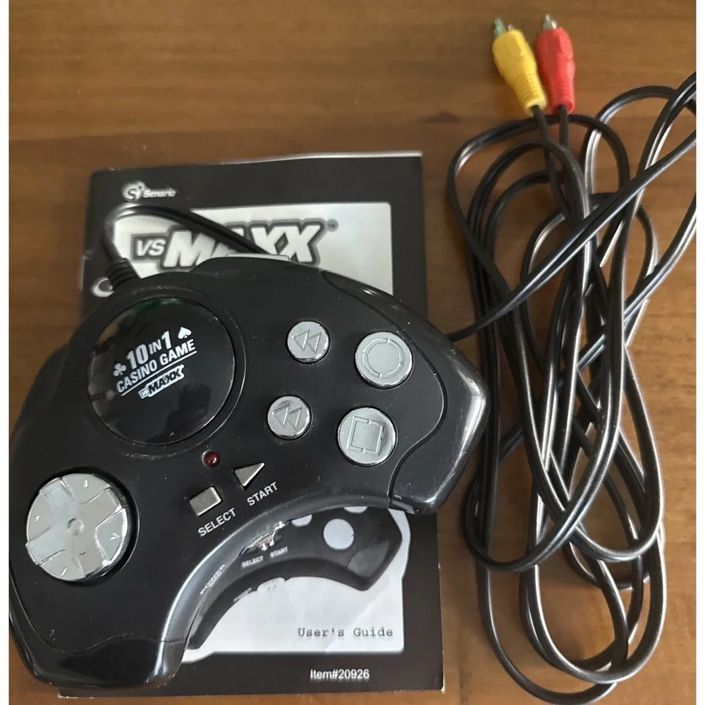 VS Maxx Hand Held TV Plug and Play 10 in 1 Casino Game With Instructions